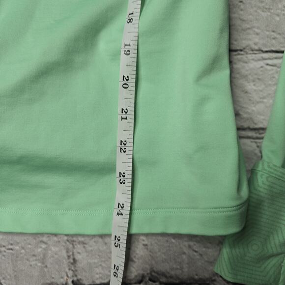 Under Armour Fitted Mint Green Turtleneck Long Sleeve Sweatshirt Size Medium - Picture 10 of 12
